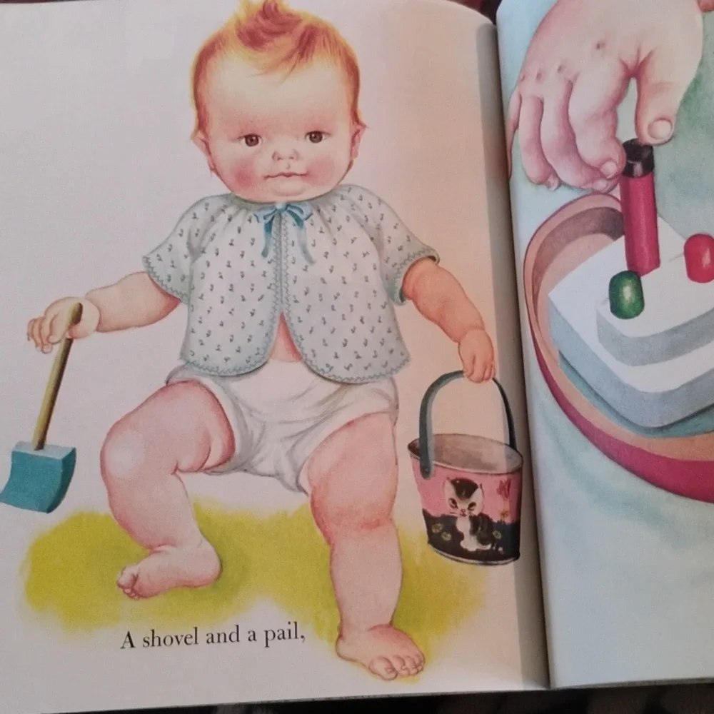 Adorable Vintage Little Golden Book Baby's Christmas Collectible
